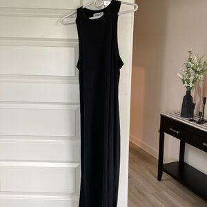 Grey/ black tank dress